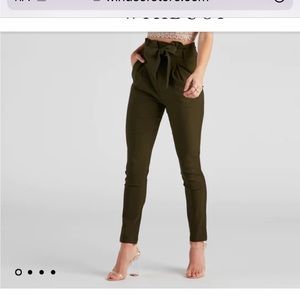 Windsor Paper Bag Forest Green Pants